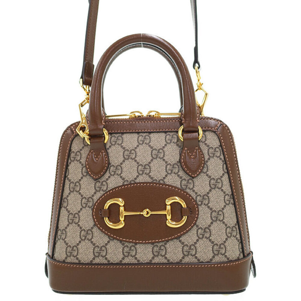 Gucci Handle Top 1955 Horsebit Brown Bag - Picture 2 of 9